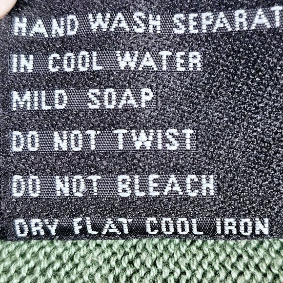 Vintage 1980's Bergati Coogi Style Knit Sweater, Shades of Green, XL, EUC - Picture 11 of 11